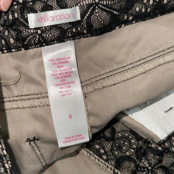 •Xhiliration black lace jean• - Picture 5 of 7